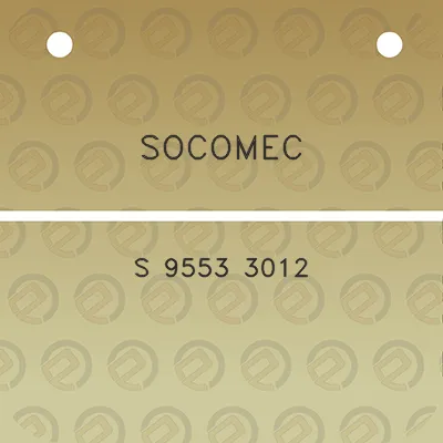 socomec-s-9553-3012