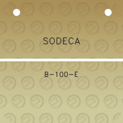 sodeca-b-100-e