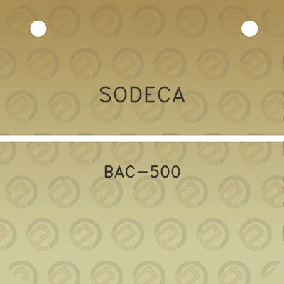 sodeca-bac-500