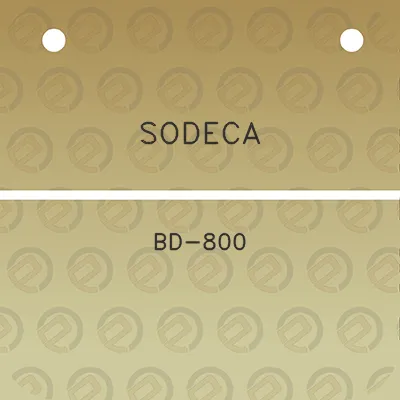 sodeca-bd-800