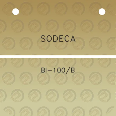 sodeca-bi-100b