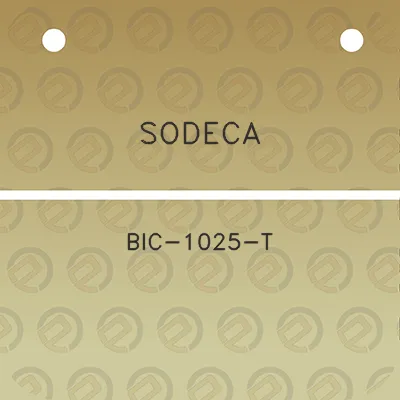 sodeca-bic-1025-t