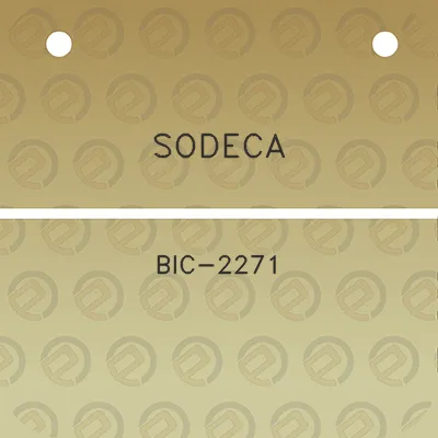 sodeca-bic-2271