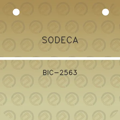 sodeca-bic-2563