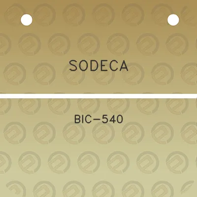 sodeca-bic-540