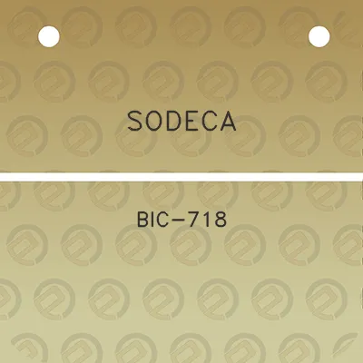 sodeca-bic-718