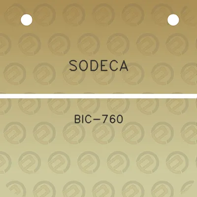 sodeca-bic-760