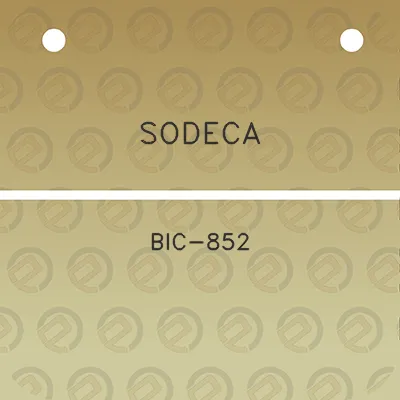 sodeca-bic-852