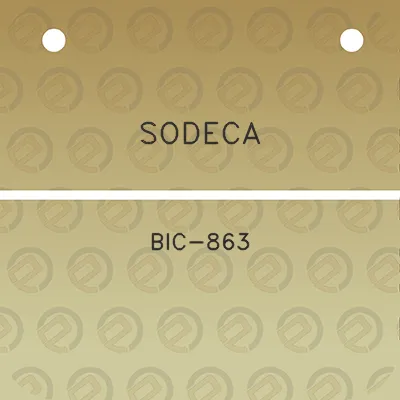 sodeca-bic-863