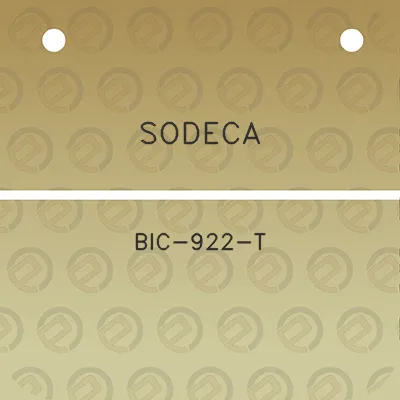 sodeca-bic-922-t