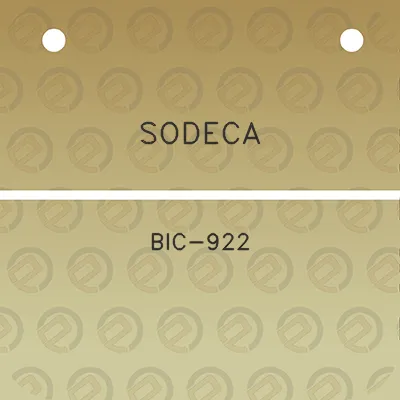 sodeca-bic-922