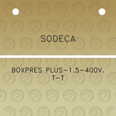 sodeca-boxpres-plus-15-400v-t-t