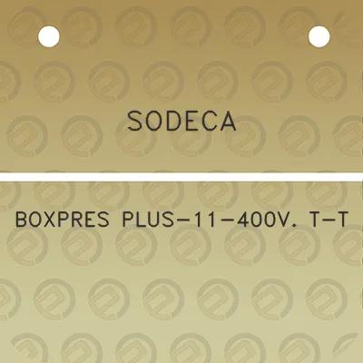 sodeca-boxpres-plus-11-400v-t-t