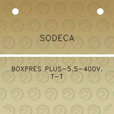 sodeca-boxpres-plus-55-400v-t-t