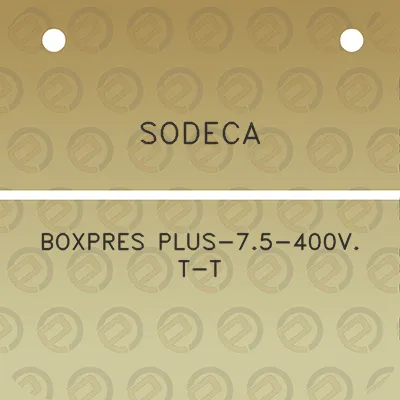 sodeca-boxpres-plus-75-400v-t-t