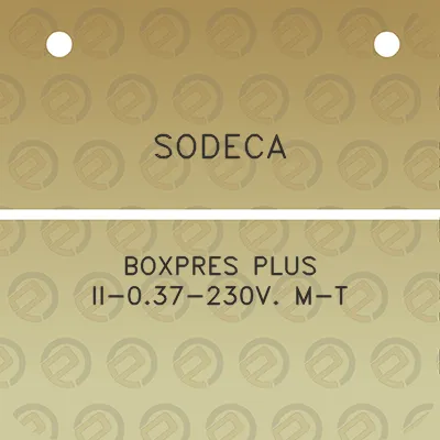 sodeca-boxpres-plus-ii-037-230v-m-t