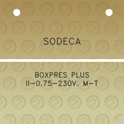 sodeca-boxpres-plus-ii-075-230v-m-t