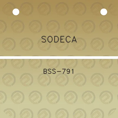 sodeca-bss-791