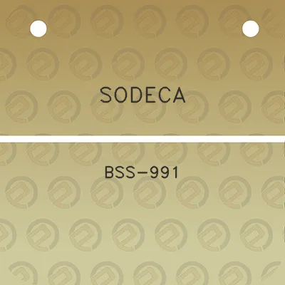 sodeca-bss-991