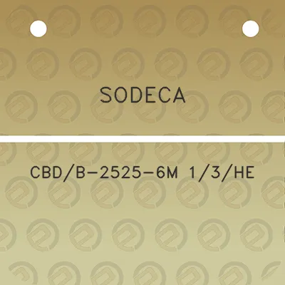 sodeca-cbdb-2525-6m-13he