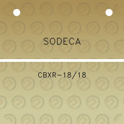 sodeca-cbxr-1818