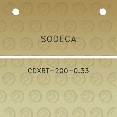 sodeca-cdxrt-200-033