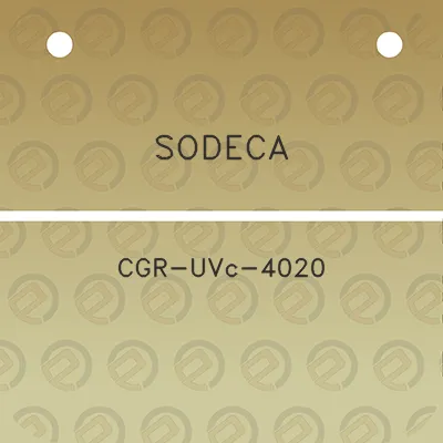 sodeca-cgr-uvc-4020