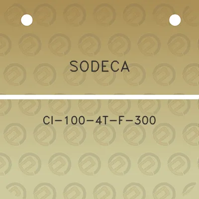 sodeca-ci-100-4t-f-300