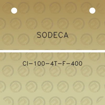 sodeca-ci-100-4t-f-400