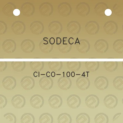 sodeca-ci-co-100-4t