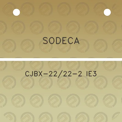 sodeca-cjbx-2222-2-ie3