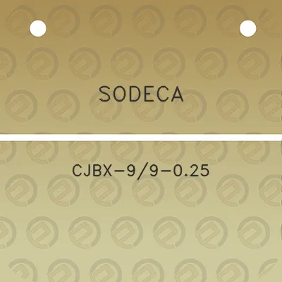 sodeca-cjbx-99-025