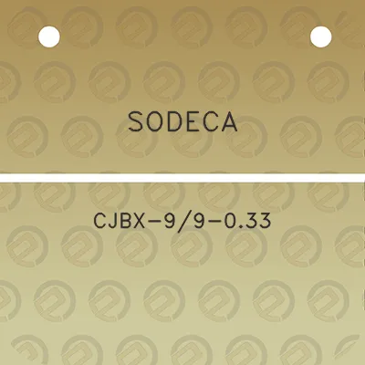 sodeca-cjbx-99-033