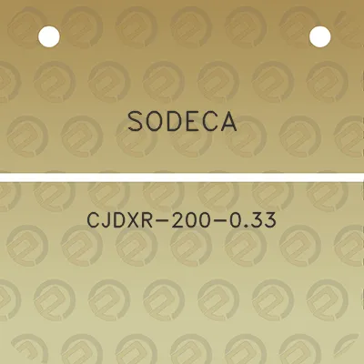 sodeca-cjdxr-200-033