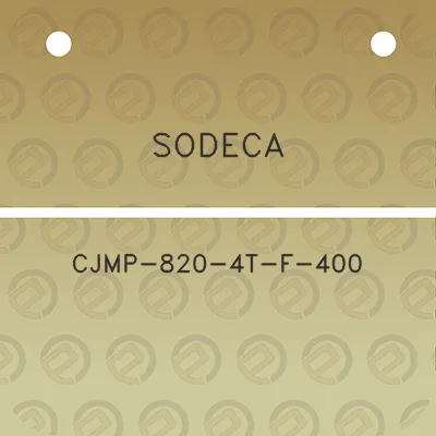 sodeca-cjmp-820-4t-f-400