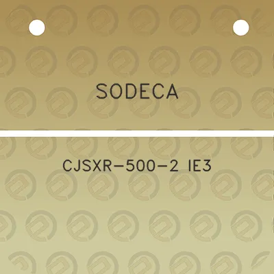 sodeca-cjsxr-500-2-ie3