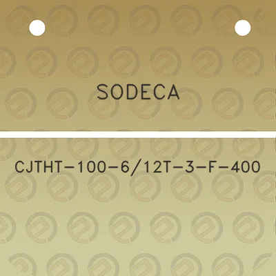 sodeca-cjtht-100-612t-3-f-400