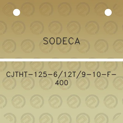 sodeca-cjtht-125-612t9-10-f-400