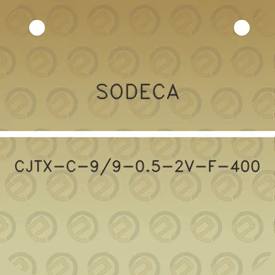 sodeca-cjtx-c-99-05-2v-f-400