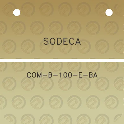 sodeca-com-b-100-e-ba