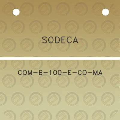 sodeca-com-b-100-e-co-ma