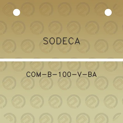 sodeca-com-b-100-v-ba