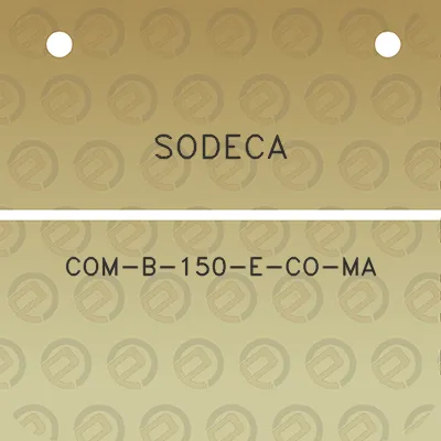 sodeca-com-b-150-e-co-ma