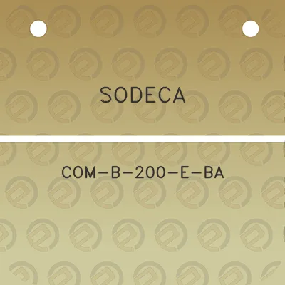 sodeca-com-b-200-e-ba