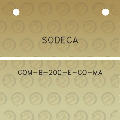 sodeca-com-b-200-e-co-ma