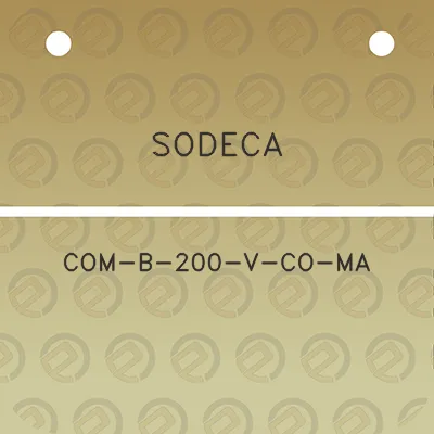 sodeca-com-b-200-v-co-ma