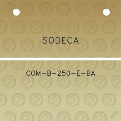 sodeca-com-b-250-e-ba