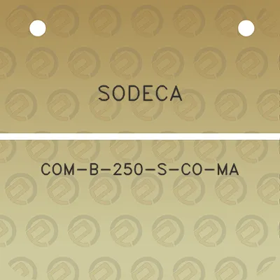 sodeca-com-b-250-s-co-ma