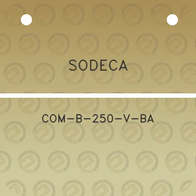 sodeca-com-b-250-v-ba