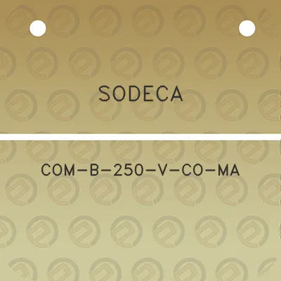 sodeca-com-b-250-v-co-ma